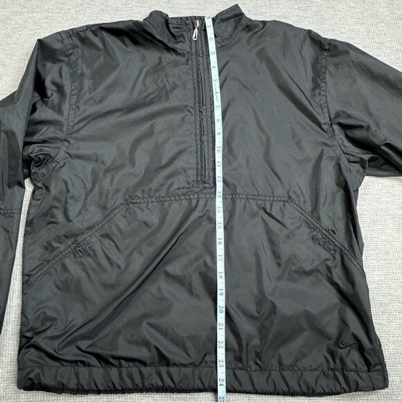 Nike Womens Black Half Zip Windbreaker Jacket High Neck Lined Long Sleeve Medium - Picture 15 of 16